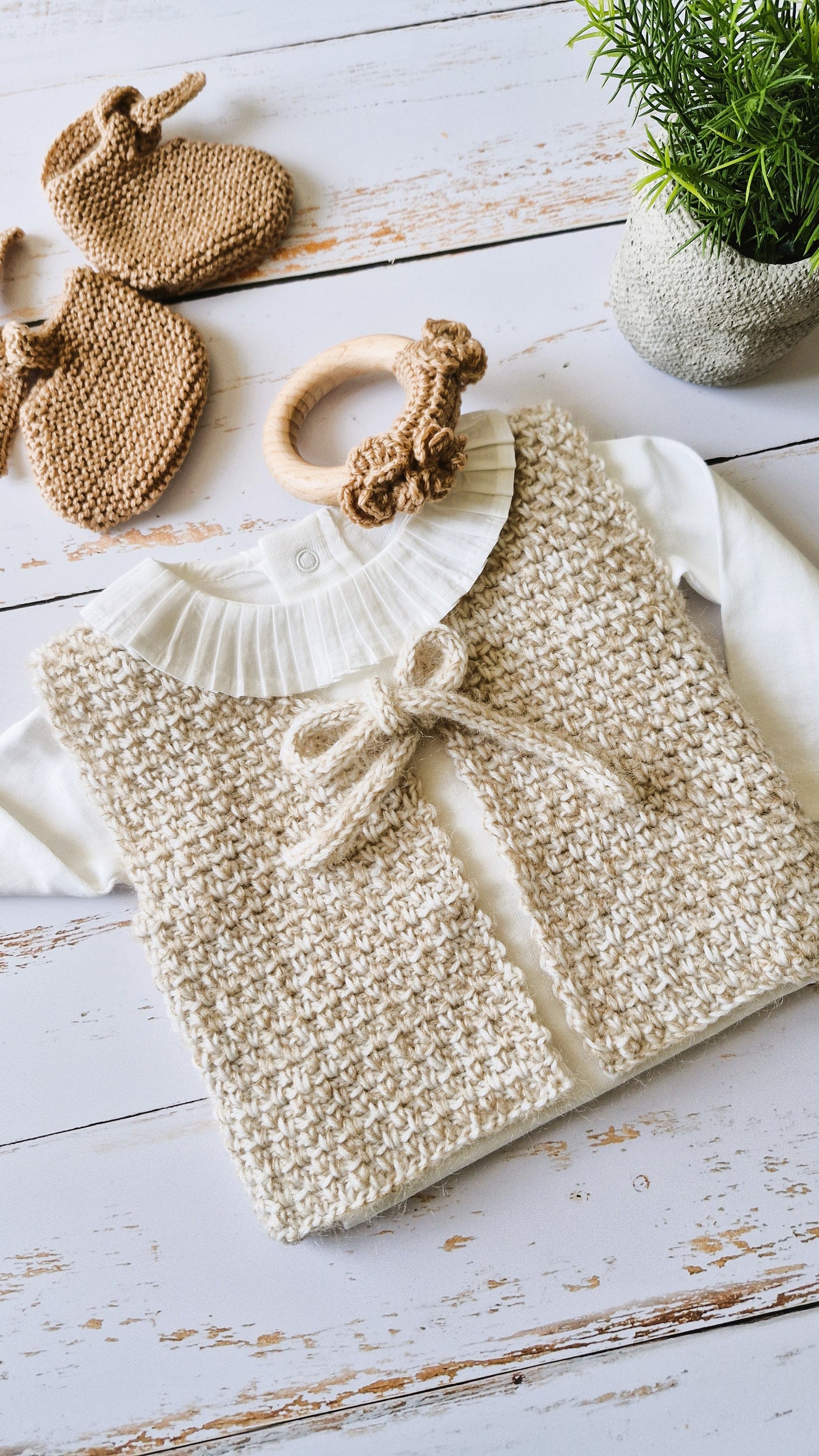 Patron Crochet Gilet Bébé - Baby vest Crochet Pattern - Patrón de Ganchillo para Chaleco Bebé (0-48 M) | PDF FR & EN & ES | Maison Josefine #09