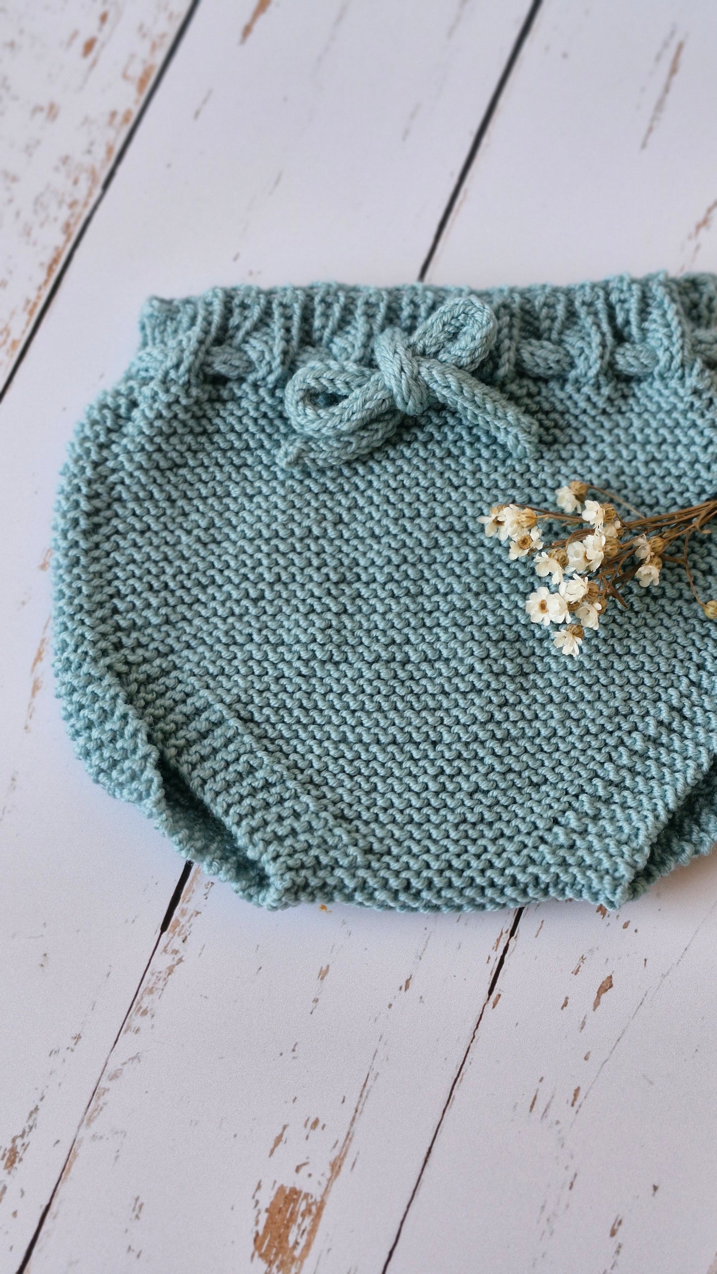 Patron Tricot - Bloomer point mousse - Garter stitch baby bloomer (0-6M) | FR& EN | Maison Josefine #11
