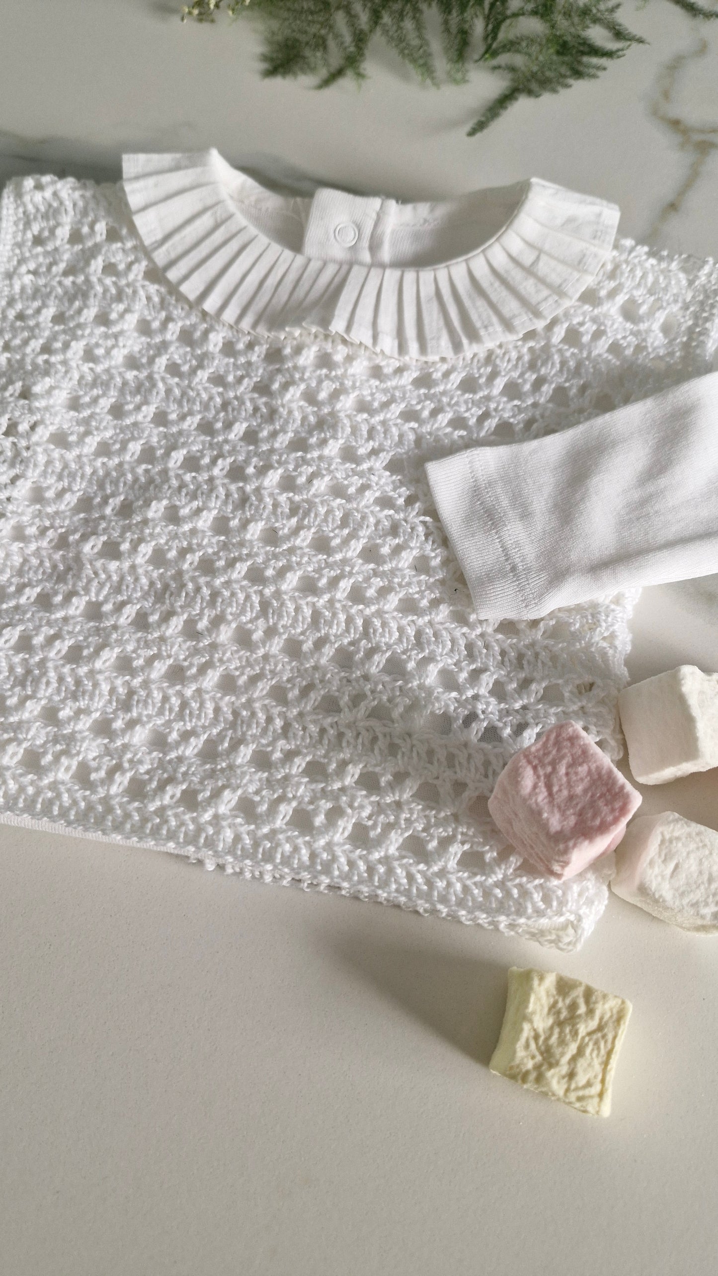 Patron Crochet Pull Bébé - Baby Sweater Crochet Pattern (0-24M) | PDF FR, EN & SP | Maison Josefine #12