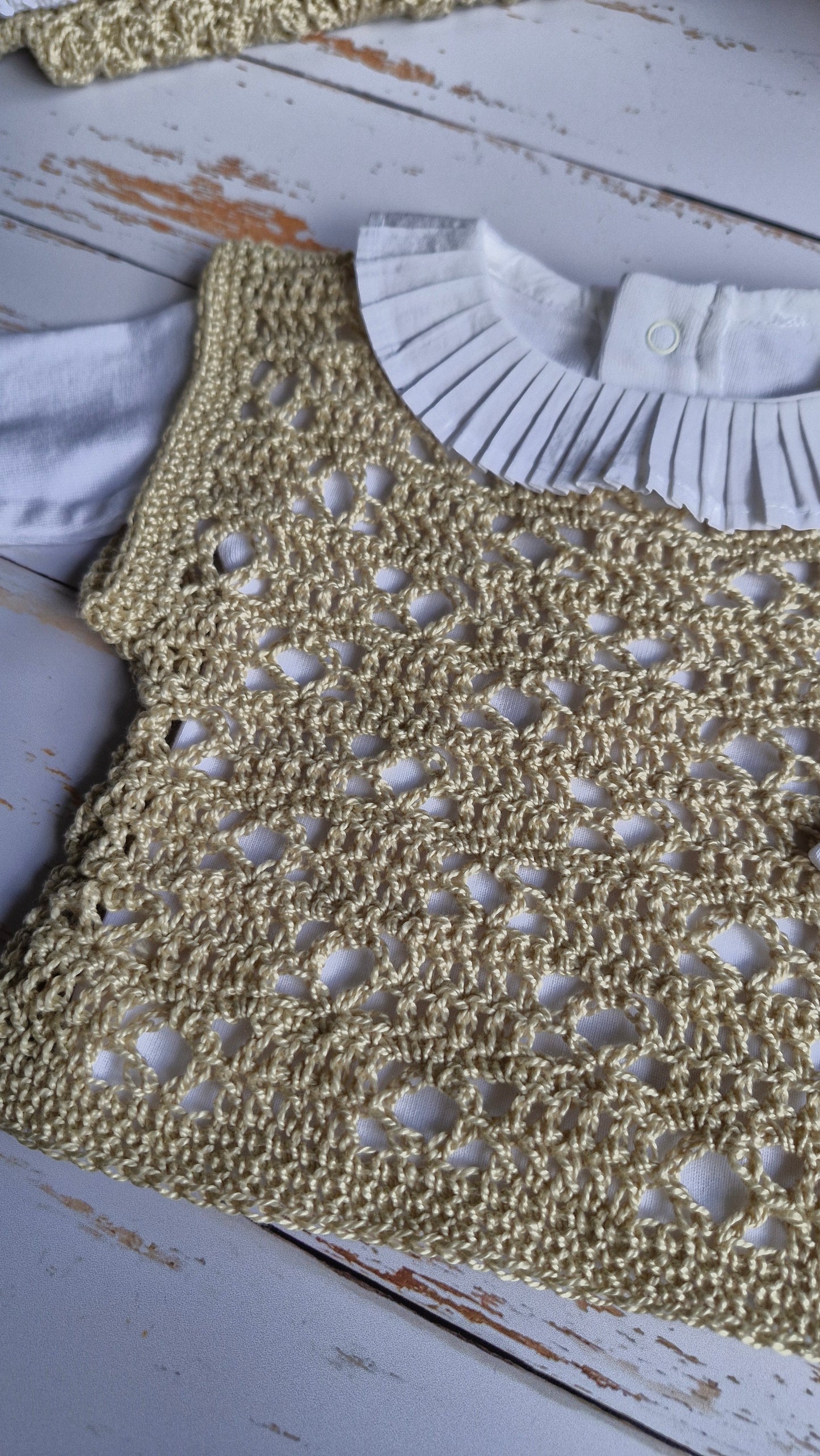 Patron Crochet Pull bébé sans manches - Baby sweater Crochet Pattern (0-24M) | PDF FR & EN | Maison Josefine #14