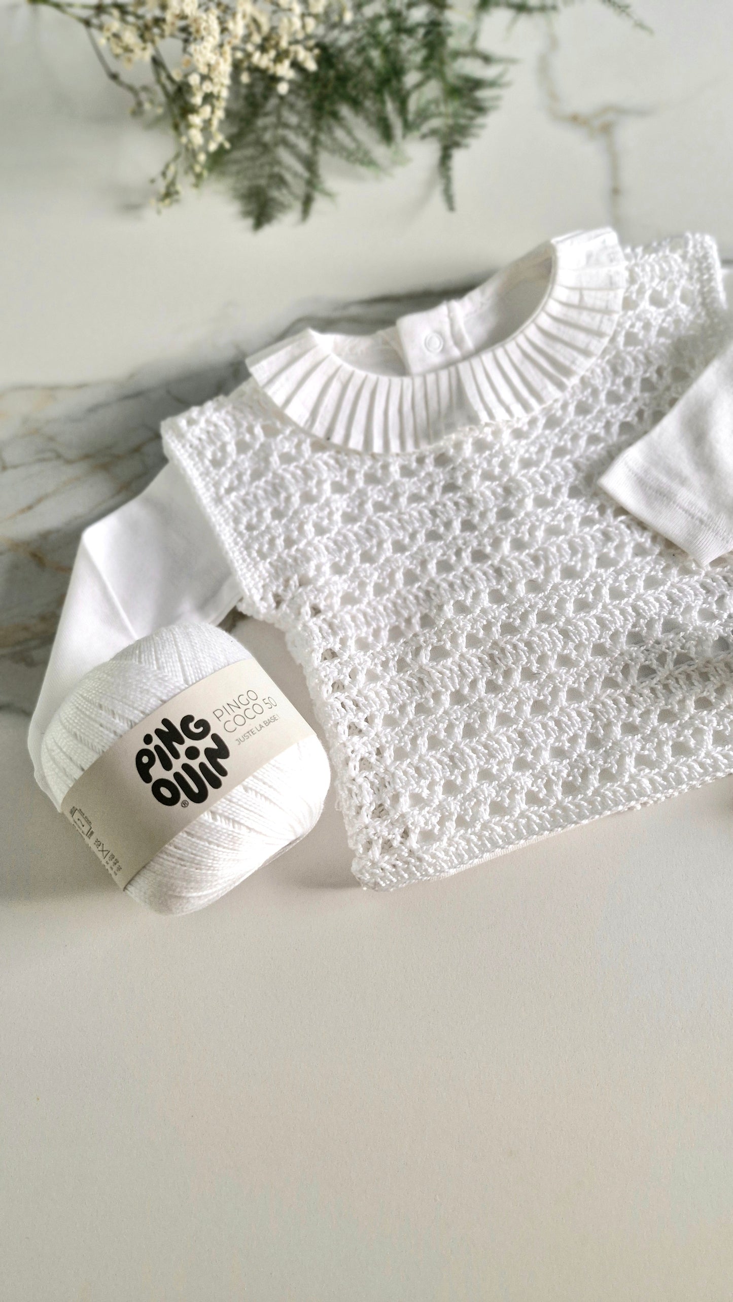Patron Crochet Pull Bébé - Baby Sweater Crochet Pattern (0-24M) | PDF FR, EN & SP | Maison Josefine #12
