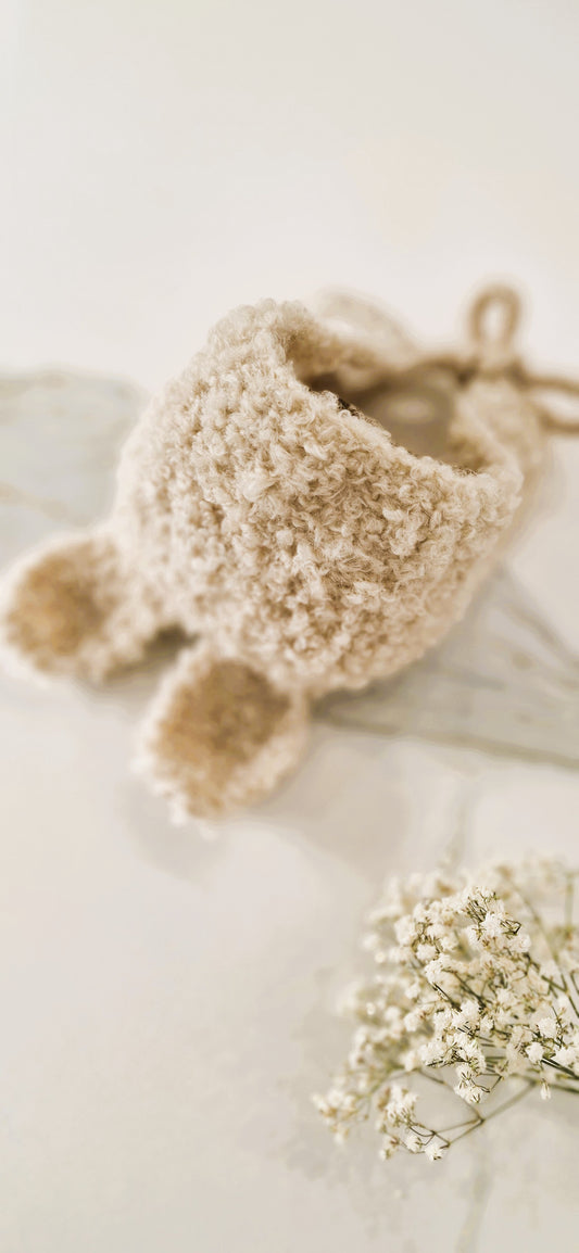Patron Tricot Béguin Bébé (0-6 M) - Baby bonnet Knitting pattern - Gorrito para bébé Patron de tejido | PDF FR & EN & ES | Maison Josefine #21