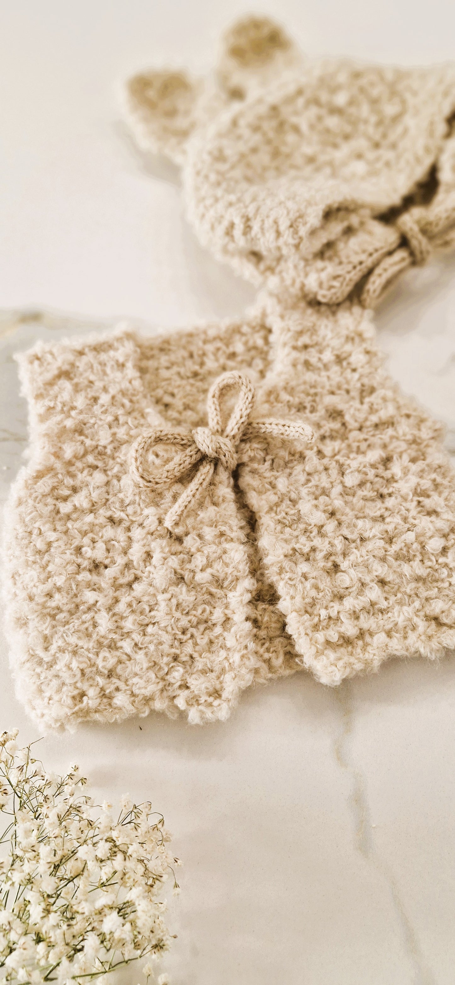 Patron Tricot Béguin Bébé (0-6 M) - Baby bonnet Knitting pattern - Gorrito para bébé Patron de tejido | PDF FR & EN & ES | Maison Josefine #21