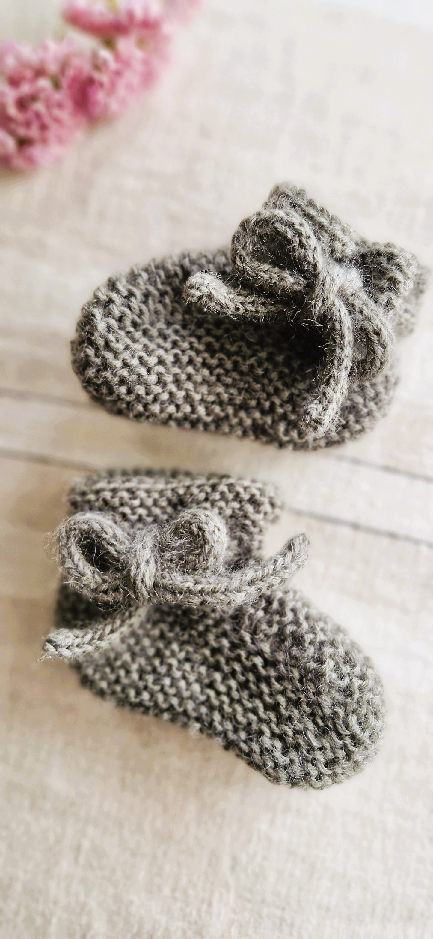 Patron Tricot Chaussons Bébé - Baby Booties Knitting Pattern (0–3M / 3-6M) | PDF FR & EN| Two Versions | Maison Josefine #23