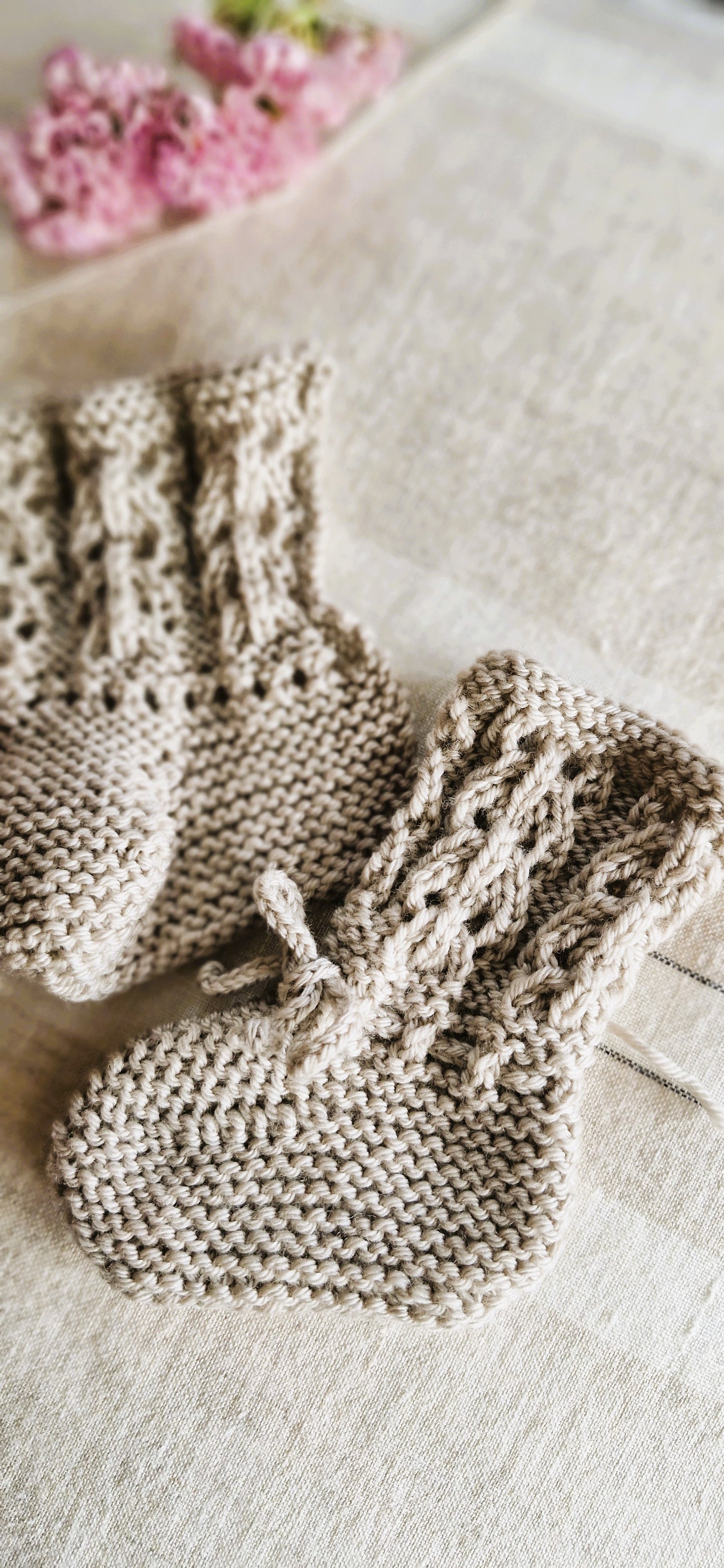 Patron Tricot Chaussons Bébé - Baby Booties Knitting Pattern (0–3M / 3-6M) | PDF FR & EN| Two Versions | Maison Josefine #23