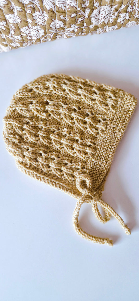 Patron Tricot Béguin Bébé - Baby Bonnet (0–6 M) | PDF FR & EN | Maison Josefine #07