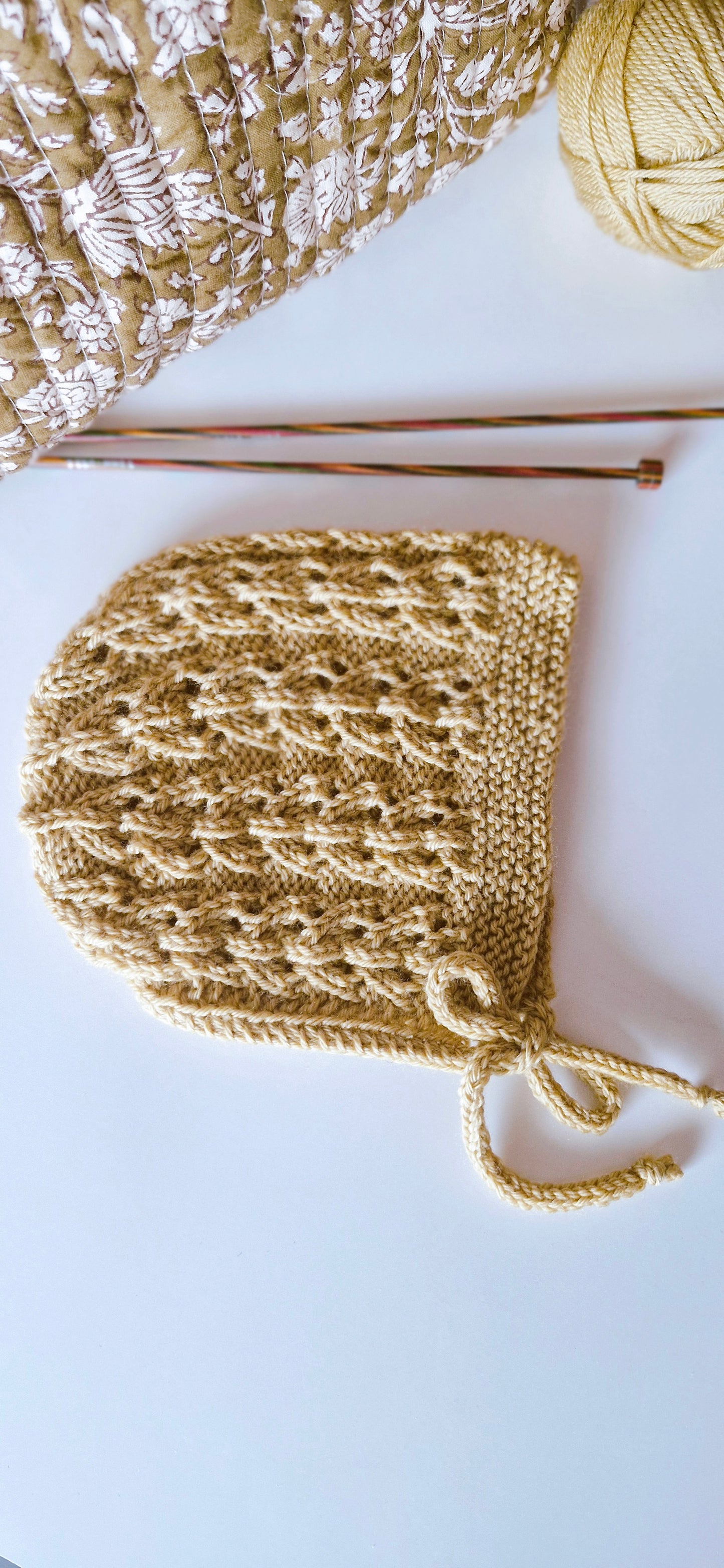 Patron Tricot Béguin Bébé - Baby Bonnet (0–6 M) | PDF FR & EN | Maison Josefine #07