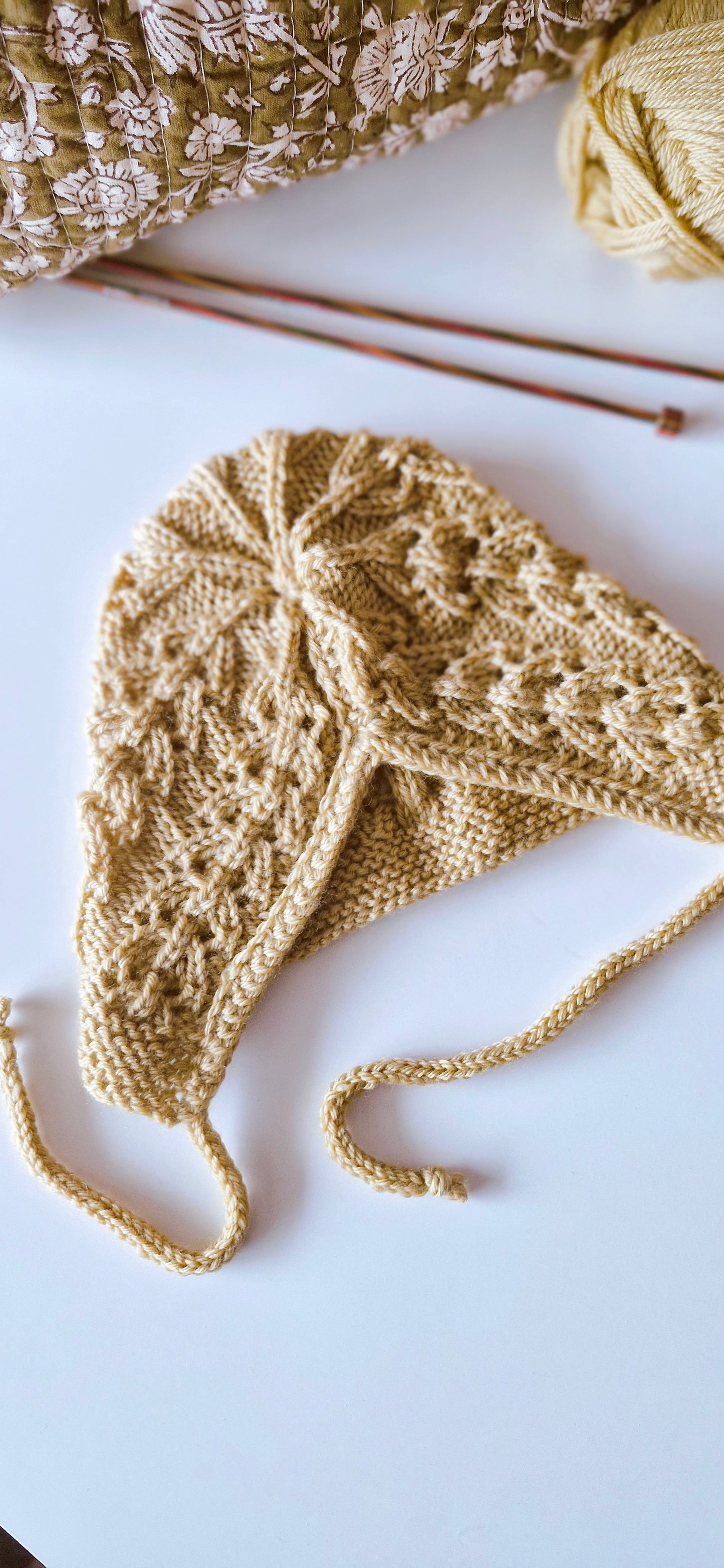 Patron Tricot Béguin Bébé - Baby Bonnet (0–6 M) | PDF FR & EN | Maison Josefine #07