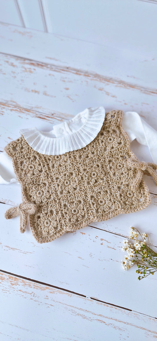 Patron crochet Pull mini granny - Mini granny Sweater - Chaleco mini granny [0-24 M] | FR, EN & SP | Maison Josefine #29