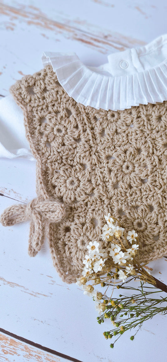 Patron crochet Pull mini granny - Mini granny Sweater - Chaleco mini granny [0-24 M] | FR, EN & SP | Maison Josefine #29