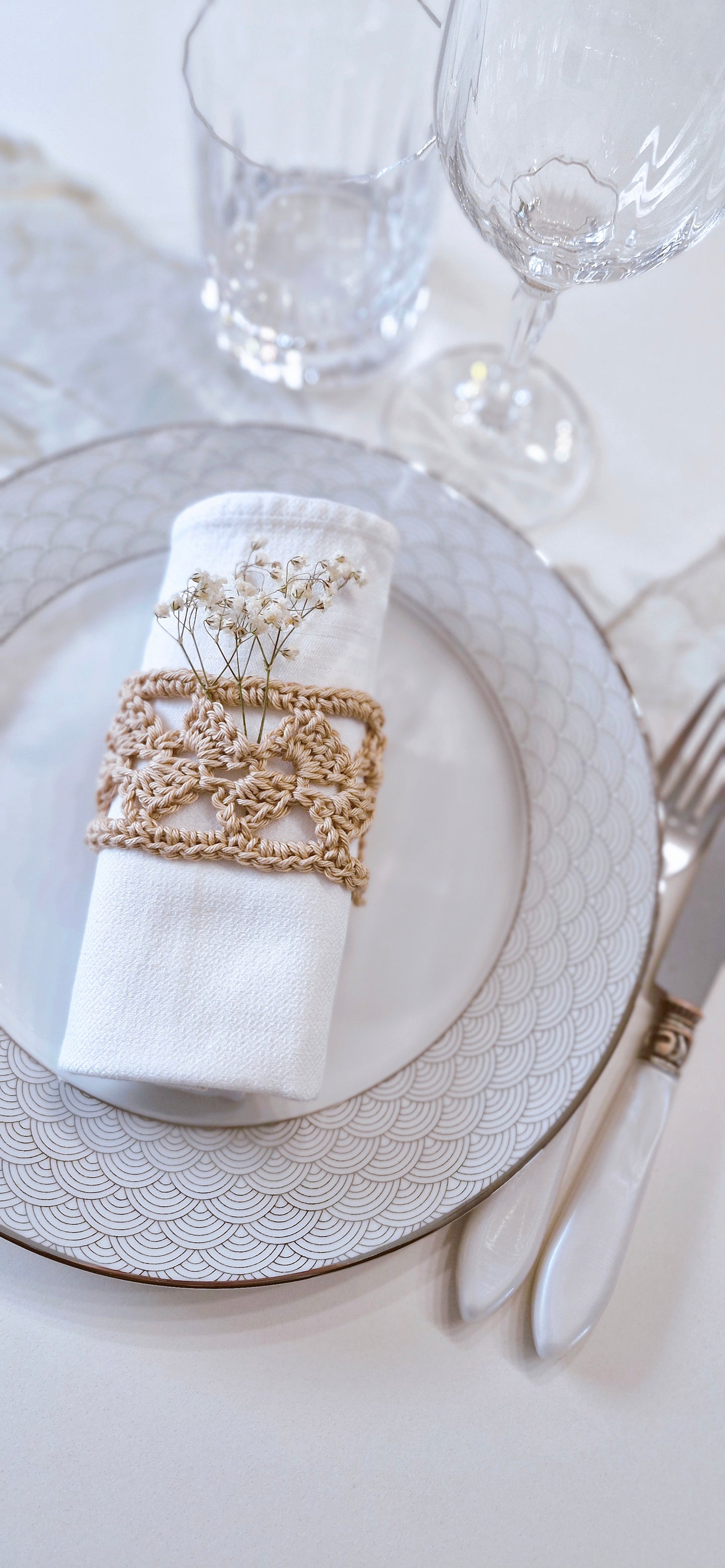 Patron crochet Rond de serviette - Home Crochet Pattern  ·  Patrón Ganchillo Hogar | FR, EN, SP | Maison Josefine #33