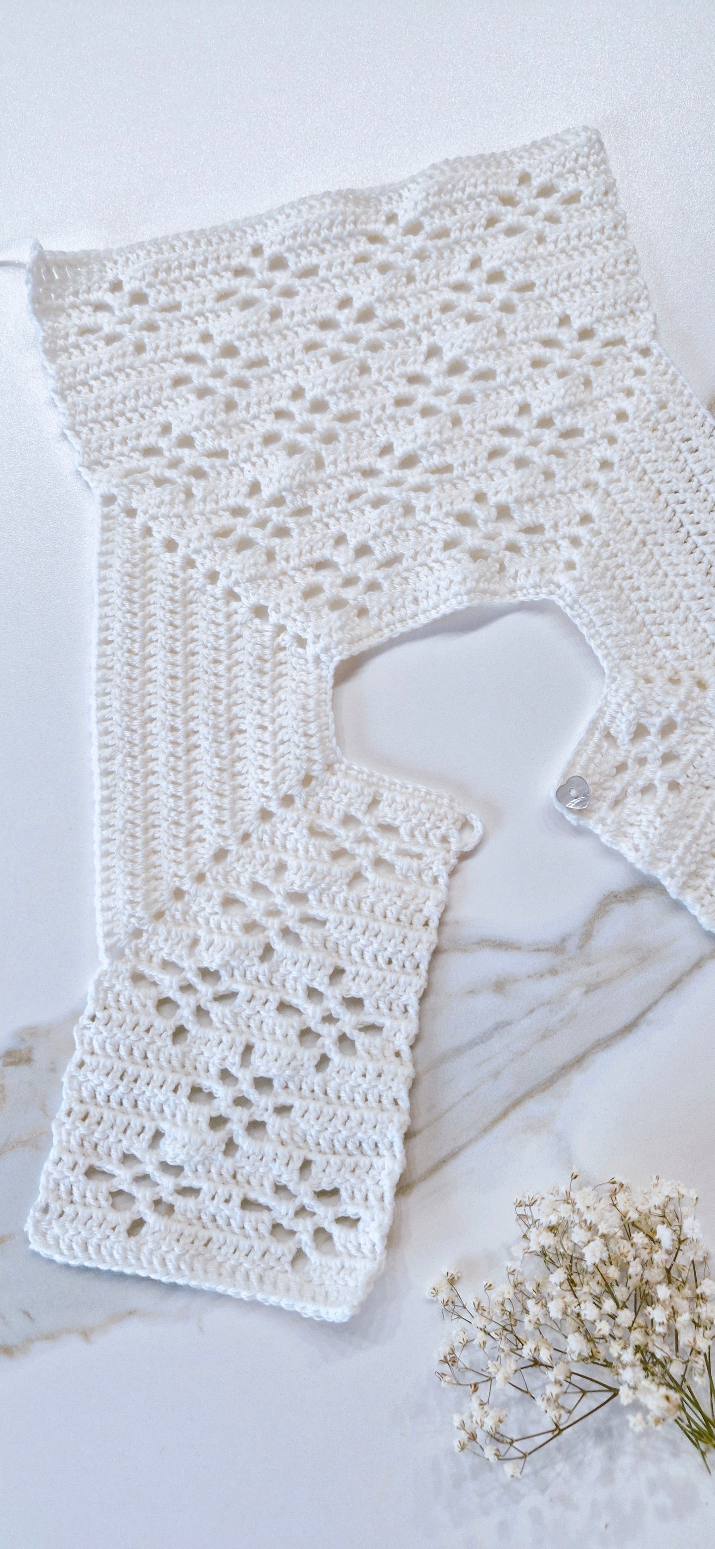 Patron Crochet Pull bébé - Baby sweater Crochet Pattern - Patron de Ganchillo par chaleco bebé [6M-8A] | FR, EN & SP | Maison Josefine #27