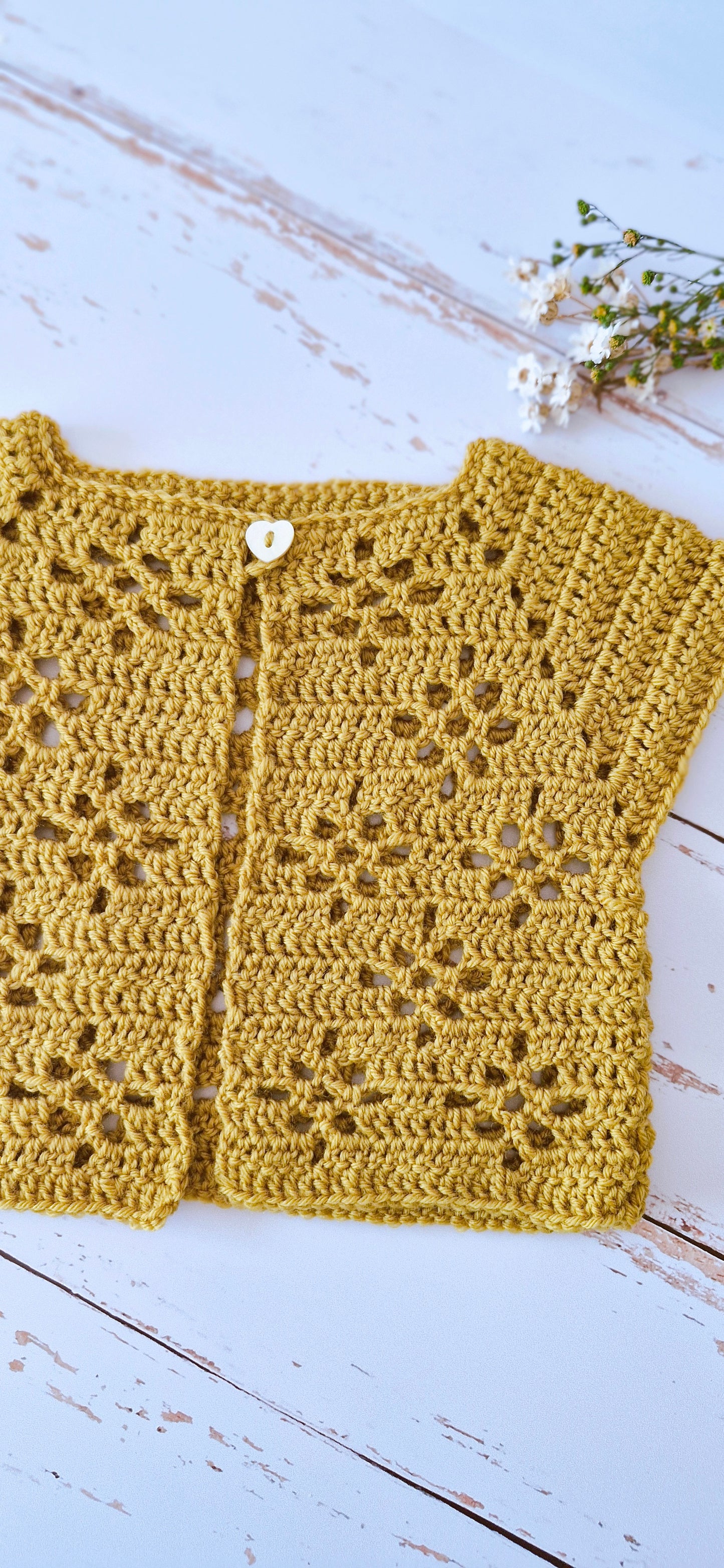 Patron Crochet Pull bébé - Baby sweater Crochet Pattern - Patron de Ganchillo par chaleco bebé [6M-8A] | FR, EN & SP | Maison Josefine #27