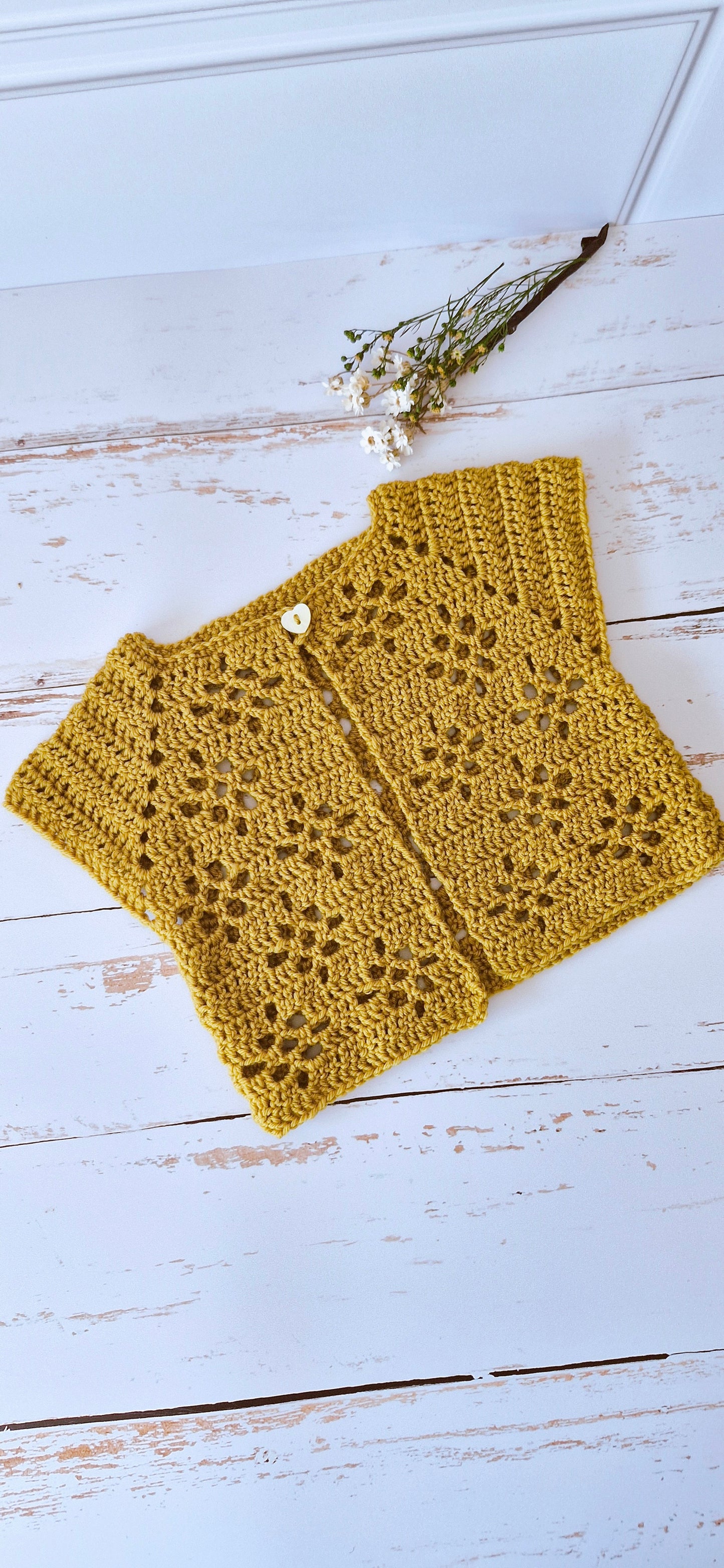 Patron Crochet Pull bébé - Baby sweater Crochet Pattern - Patron de Ganchillo par chaleco bebé [6M-8A] | FR, EN & SP | Maison Josefine #27