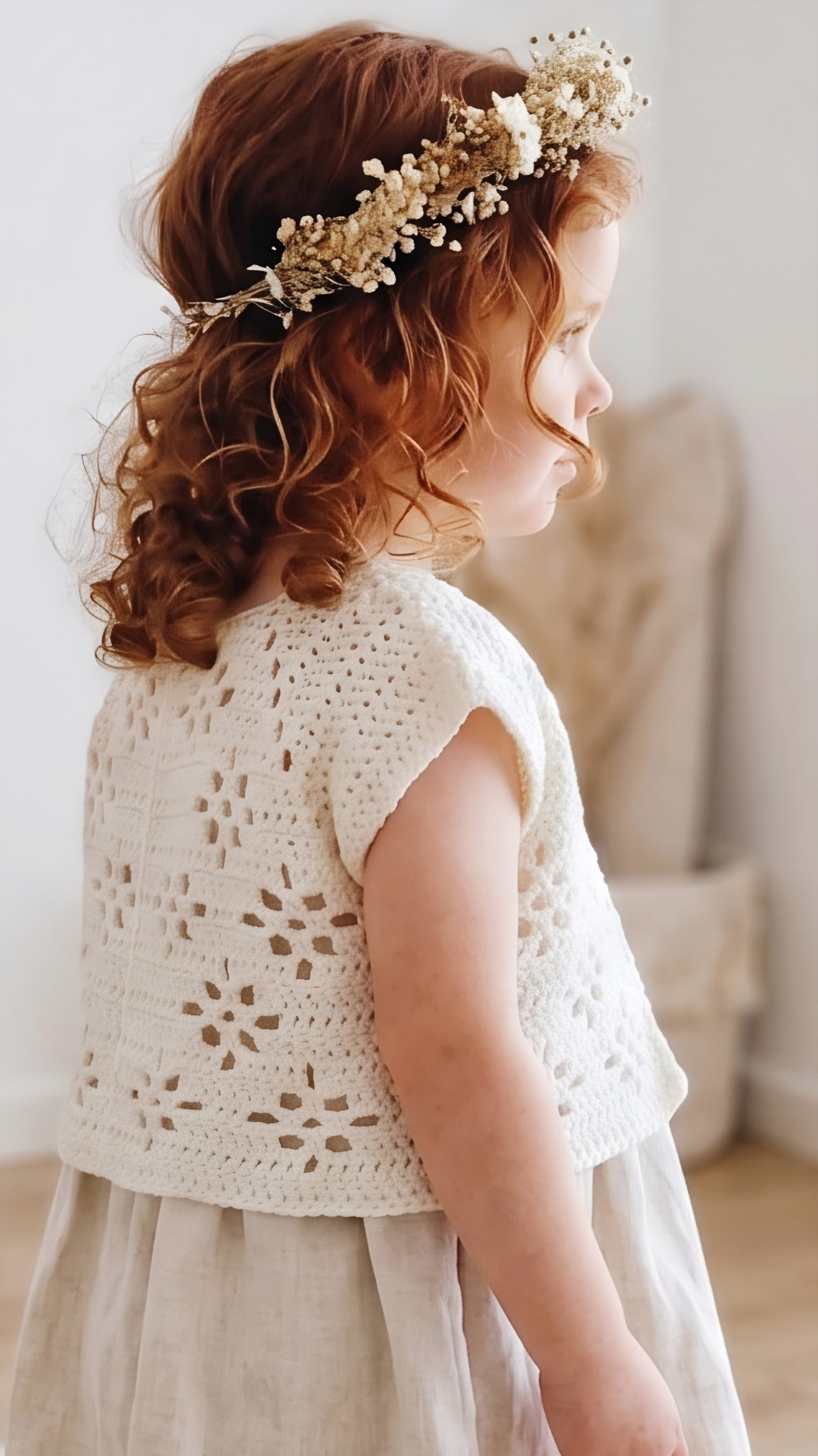 Patron Crochet Pull bébé - Baby sweater Crochet Pattern - Patron de Ganchillo par chaleco bebé [6M-8A] | FR, EN & SP | Maison Josefine #27