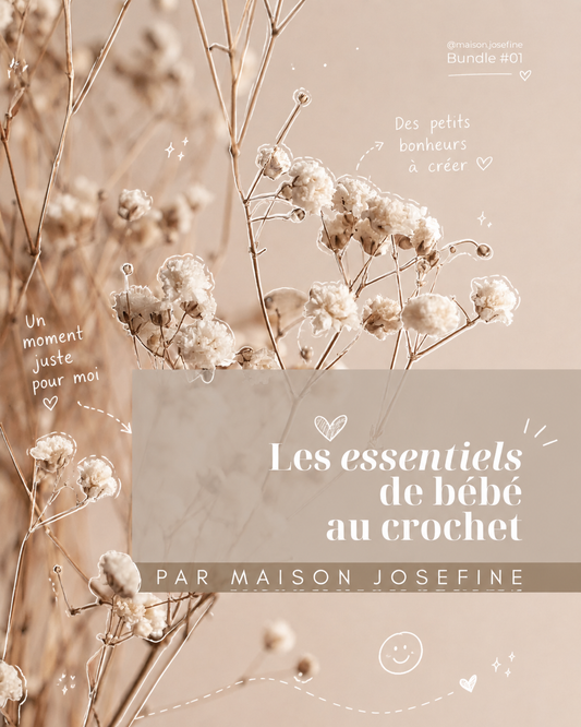 Bundle "Les essentiels de bébé au crochet" [0-24 M] | Maison Josefine