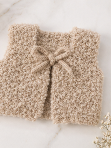 Patron Tricot Gilet Toudoux - Baby vest knitting pattern (0-48 M) | PDF FR & EN | Maison Josefine #19